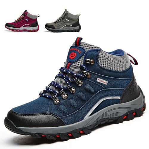 Boots - chaussures en coton ronde pour hiver - mouvement - semelle caoutchouc - Ref 952087