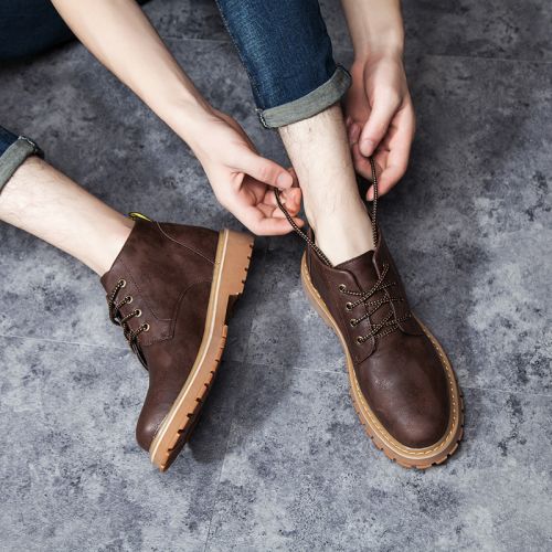 Boots - chaussures en Ercengzhupi ronde pour printemps - loisir - semelle TPR - Ref 952107