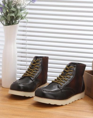 Boots - chaussures en Nubuck SHOEBOX ronde pour hiver - tendance des jeunes - Ref 952116
