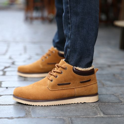 Boots - chaussures en Nubuck OKKO ronde pour hiver - Angleterre - semelle caoutchouc - Ref 952147