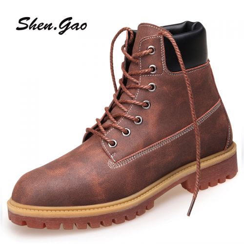 Boots - chaussures en Microfiber SHEN.GAO ronde pour hiver - loisir - semelle caoutchouc - Ref 952163