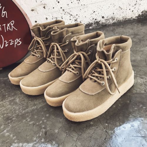 Boots - chaussures en plancher de cuir, En plus de de vache, ronde pour hiver - Angleterre - semelle caoutchouc - Ref 95