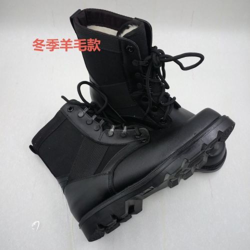 Boots - chaussures en cuir tête carrée pour hiver - Angleterre - semelle caoutchouc - Ref 952224