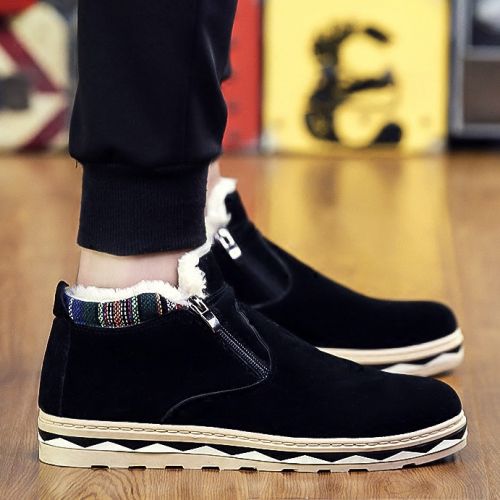 Boots - chaussures en PU ronde pour hiver - loisir - semelle caoutchouc - Ref 952243