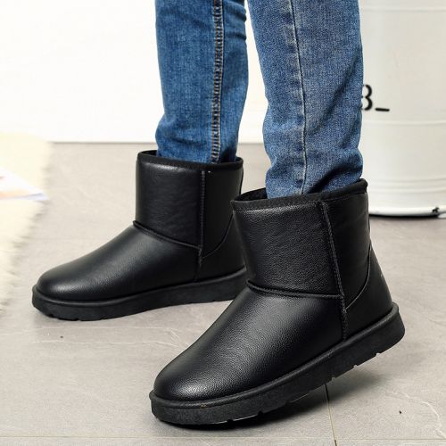 Boots - chaussures en PU ronde pour hiver - loisir - semelle caoutchouc - Ref 952270