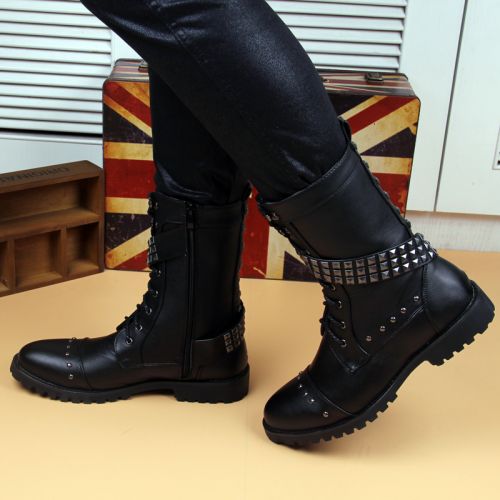 Boots - chaussures en Microfiber pointu pour printemps - Angleterre - semelle caoutchouc - Ref 952280
