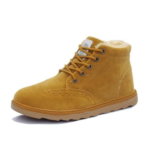 Boots - chaussures en Nubuck WARRIOR ronde pour hiver - loisir - semelle caoutchouc - Ref 952281
