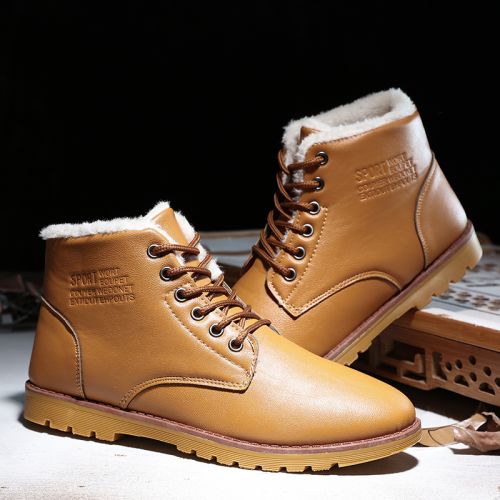 Boots - chaussures en PU ronde pour hiver - loisir - semelle TPR - Ref 952283