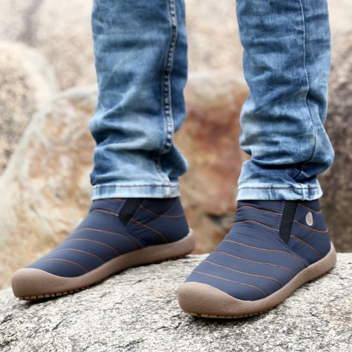 Boots - chaussures en toile ronde pour hiver - Angleterre - semelle caoutchouc - Ref 952321