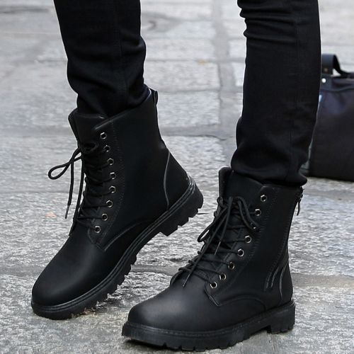 Boots - chaussures en Microfiber MRGONG ronde pour hiver - loisir - semelle caoutchouc - Ref 952341