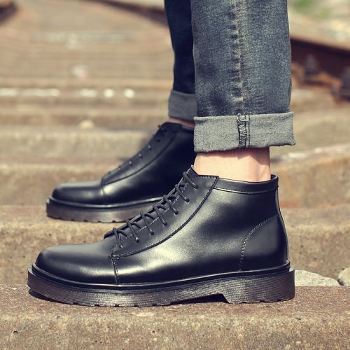 Boots - chaussures en plancher de cuir, En plus de de vache, MOPOLL ronde pour printemps - Angleterre - semelle TPR nd