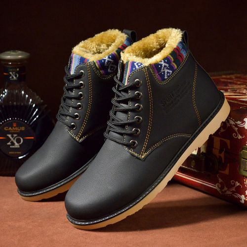 Boots - chaussures en PU ronde pour hiver - Ref 952476