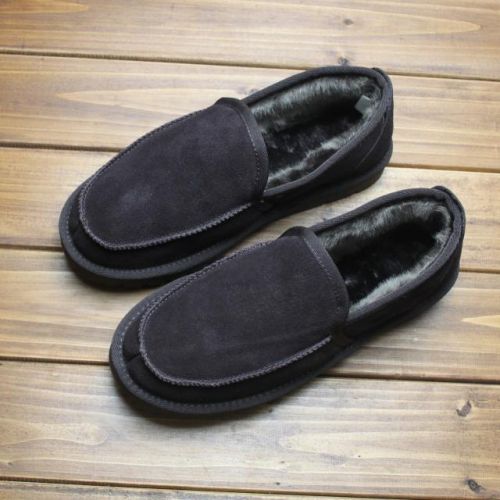Boots - chaussures en cuir ronde pour hiver - japonais - semelle caoutchouc - Ref 952487