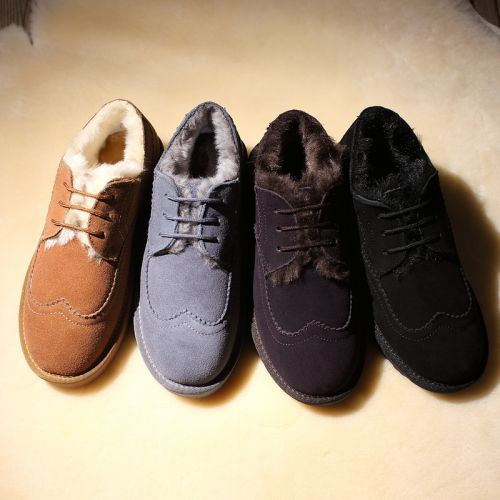 Boots - chaussures en de vache ronde pour hiver - loisir - semelle TPR - Ref 952502