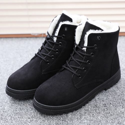 Boots - chaussures en ronde pour hiver - semelle caoutchouc - Ref 952512