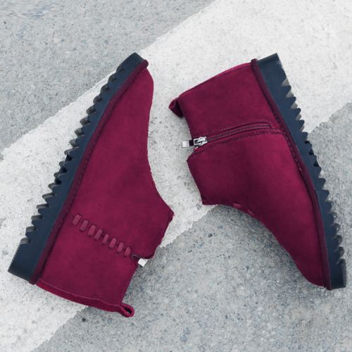 Boots - chaussures en ronde pour hiver - simple - semelle TPR - Ref 952587