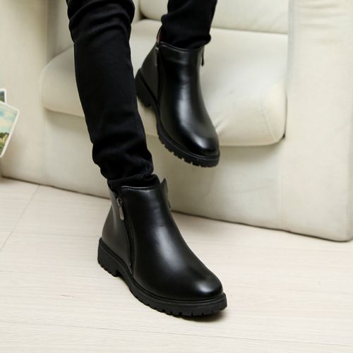 Boots - chaussures en Ercengzhupi ronde pour hiver - tendance des jeunes - semelle caoutchouc - Ref 952616