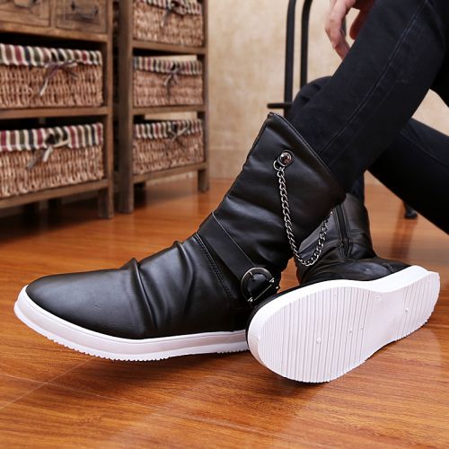 Boots - chaussures en Microfiber ronde pour hiver - Angleterre - Ref 952628