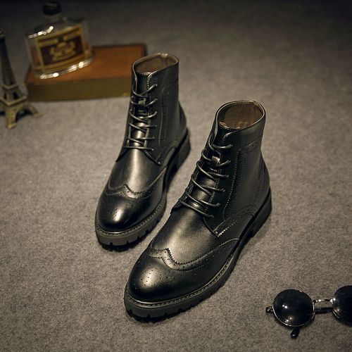 Boots - chaussures en Microfiber ronde pour hiver - Angleterre - Ref 952656