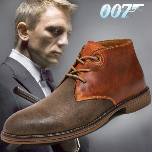Boots - chaussures en plancher de cuir, En plus de de vache, 100KMPF ronde pour printemps - Angleterre - semelle caoutch