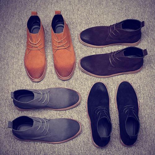 Boots - chaussures en plancher de cuir, En plus de de vache, DUKELU ronde pour printemps - loisir - semelle caoutchouc -