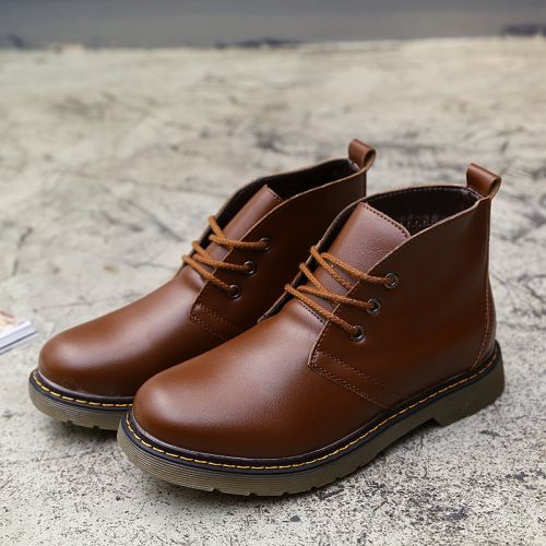 Boots - chaussures en PU ronde pour printemps - tendance des jeunes - semelle TPR - Ref 952706