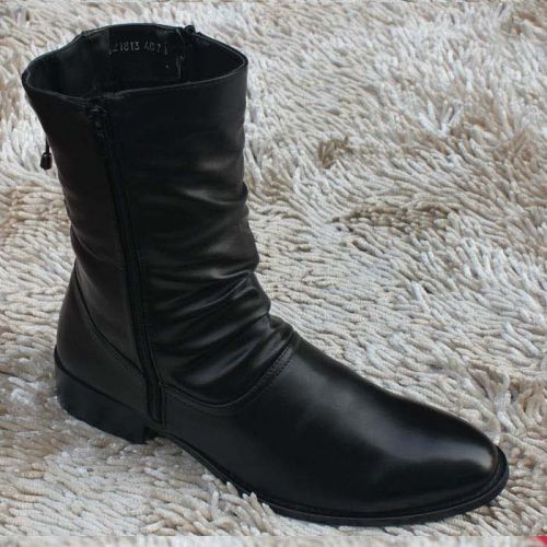 Boots - chaussures en Microfiber pointu pour printemps - Angleterre - semelle caoutchouc - Ref 952736
