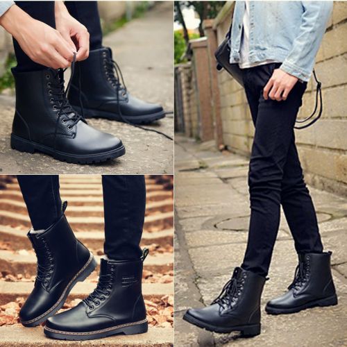 Boots - chaussures en PU ronde pour hiver - loisir - semelle PVC - Ref 952762