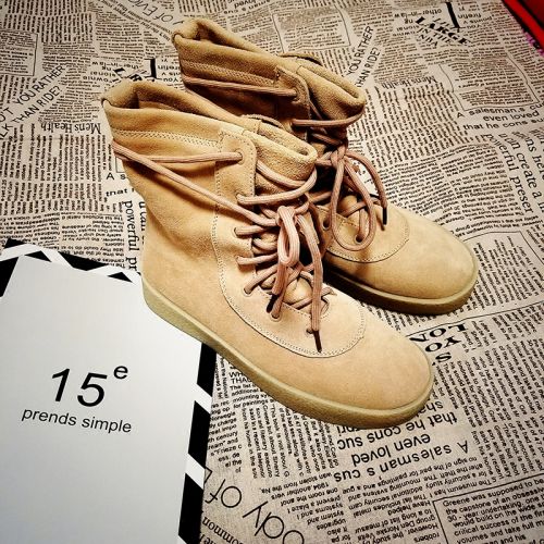 Boots - chaussures en Ercengzhupi ronde pour hiver - Angleterre - semelle caoutchouc - Ref 952769