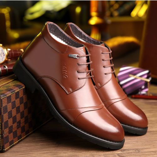 Boots - chaussures en Microfiber SHEN.GAO ronde pour hiver - entreprise - semelle caoutchouc - Ref 952785