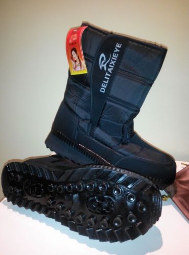 Boots - chaussures en engrener ronde pour hiver - mouvement - semelle mousse - Ref 952803