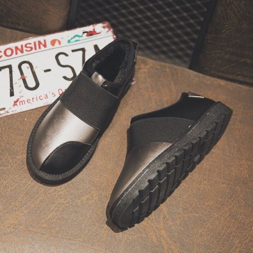 Boots - chaussures en Microfiber ronde pour hiver - japonais - semelle caoutchouc - Ref 952826
