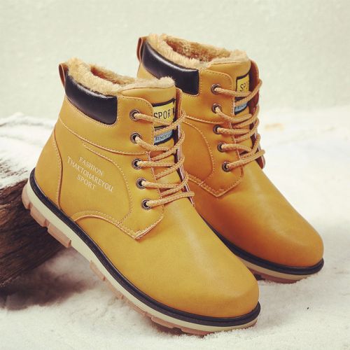 Boots - chaussures en Microfiber ronde - tendance des jeunes - semelle caoutchouc - Ref 952886