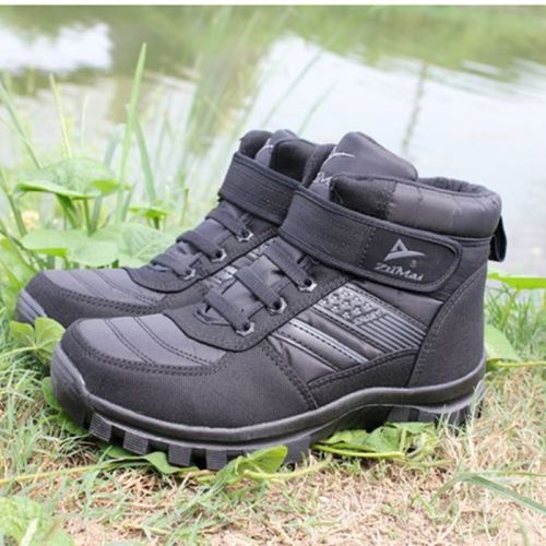 Boots - chaussures en Microfiber ronde pour hiver - loisir - semelle caoutchouc - Ref 952942