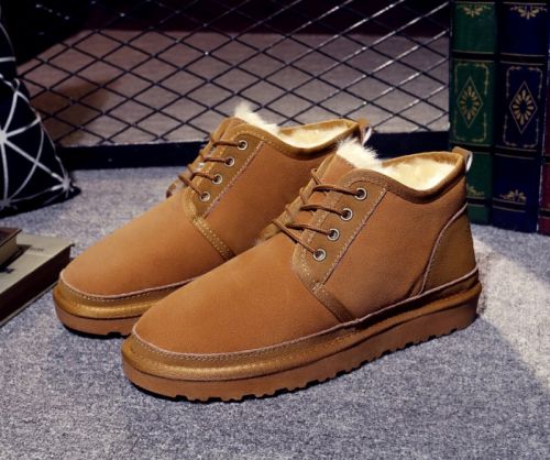 Boots - chaussures en plancher de cuir, En plus de de vache, ronde pour hiver - loisir - semelle TPR - Ref 9529