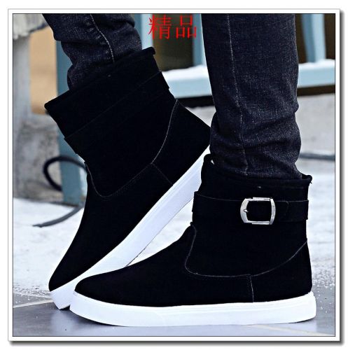 Boots - chaussures en PU ronde pour hiver - loisir - semelle caoutchouc - Ref 952961