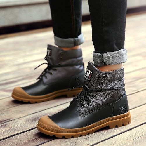 Boots - chaussures en Ercengzhupi ronde - tendance des jeunes - semelle TPR - Ref 952979