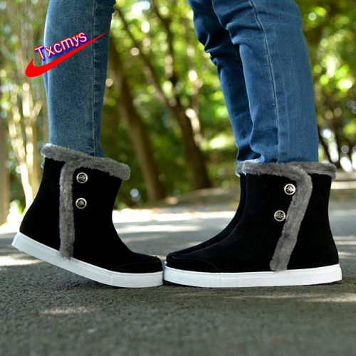 Boots - chaussures en ronde pour hiver - tendance des jeunes - semelle caoutchouc - Ref 952980