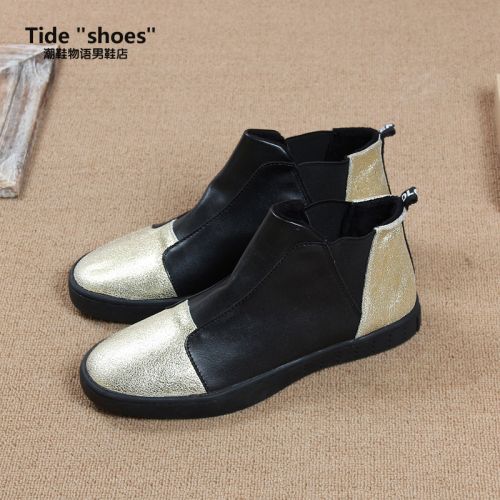 Boots - chaussures en Microfiber ronde pour hiver - simple - semelle caoutchouc - Ref 952984