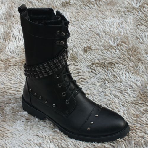 Boots - chaussures en PU pointu pour printemps - Angleterre - semelle caoutchouc - Ref 953000