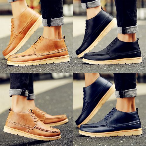 Boots - chaussures en PU ZUSMAN ronde pour hiver - Angleterre - semelle caoutchouc - Ref 953006