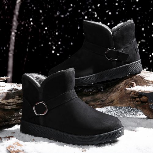 Boots - chaussures en ronde pour hiver - tendance des jeunes - semelle caoutchouc - Ref 953071