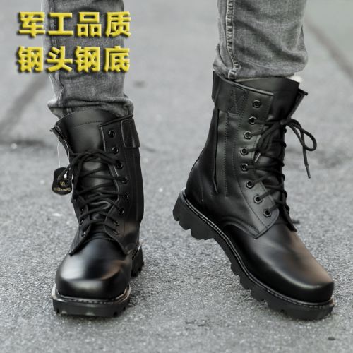 Boots - chaussures en Première couche de cuir, En plus de de vache, ronde pour hiver - Angleterre - semelle caoutchouc -