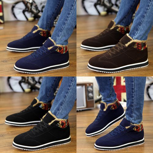 Boots - chaussures en Nubuck ZUSMAN ronde pour hiver - national Wind - semelle caoutchouc - Ref 953119