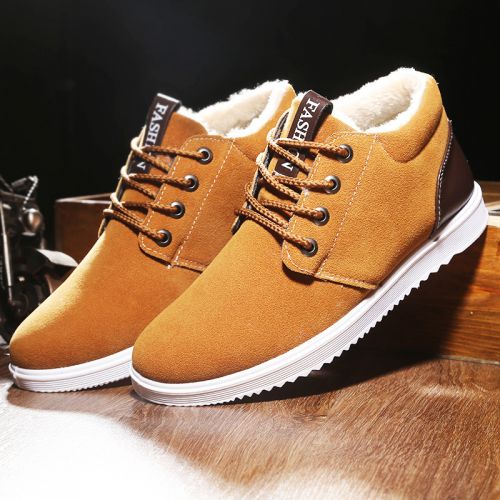 Boots - chaussures en Nubuck ronde pour hiver - Angleterre - semelle caoutchouc - Ref 953155