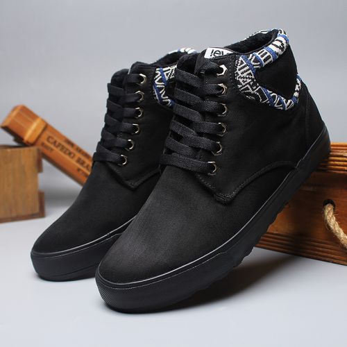 Boots - chaussures en chamois LEYO ronde pour hiver - Angleterre - semelle caoutchouc - Ref 953207