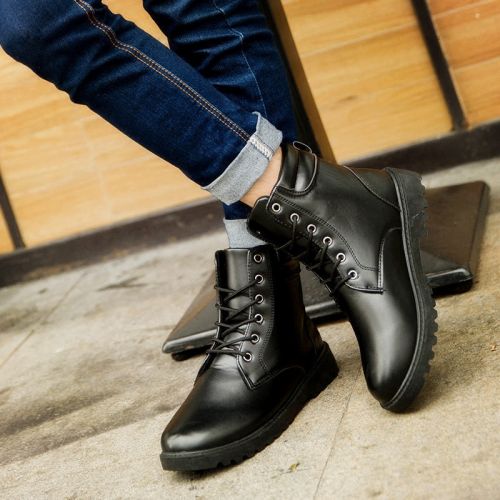 Boots - chaussures en PU ronde pour printemps - semelle TPR - Ref 953209