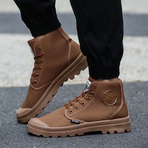 Boots - chaussures en coton ronde pour printemps - loisir - semelle caoutchouc - Ref 953211