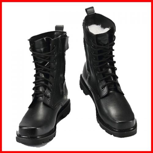 Boots - chaussures en plancher de cuir, En plus de de vache, tête carrée pour hiver - Angleterre - semelle caoutchouc - 