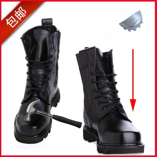 Boots - chaussures en cuir tête carrée pour hiver - loisir - semelle caoutchouc - Ref 953255